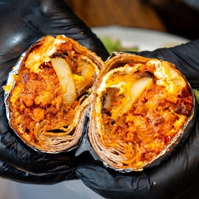 W#2. Chorizo Egg Potatoes Cheese.