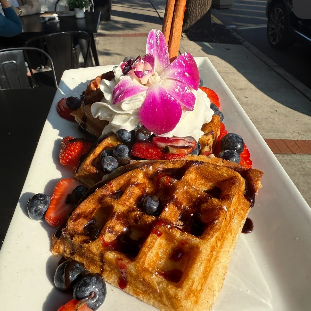 Canella Berry Waffle.